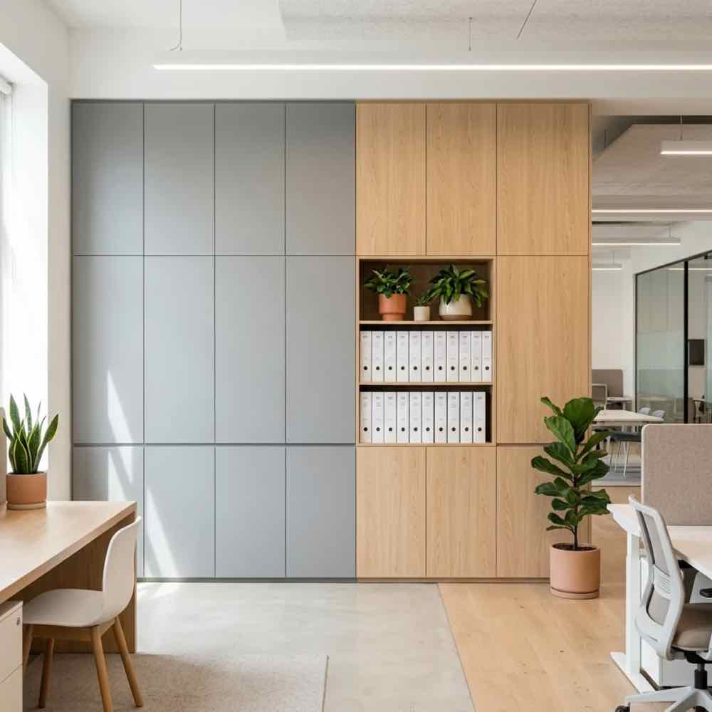 Full-height office cabinets